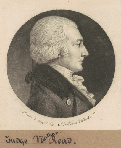 Nathan Read by Charles B. J. Févret de Saint-Mémin, print, 1800