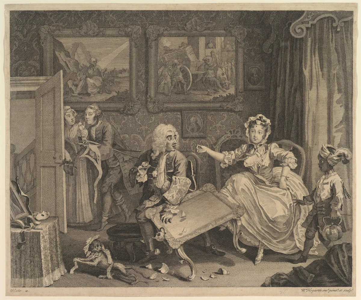 A Harlot's Progress, Plate 2 by William Hogarth, print, 1732