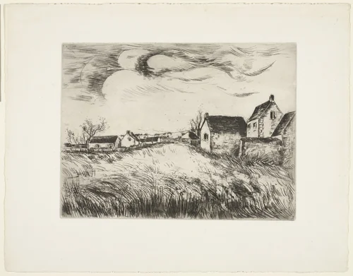 La Plaine de Boissy-les-perches by Maurice de Vlaminck, print, 1923