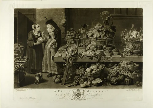 A Fruit Market, from The Houghton Gallery by Richard Earlom, print, 1775