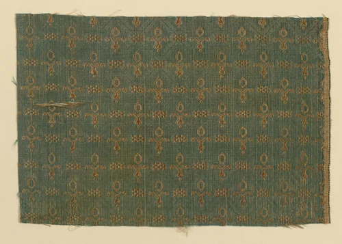 Fragment by Italy, textile, 1650-1700