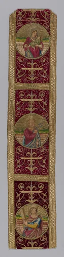 Orphrey Band by Italy, textile, 1601-1700