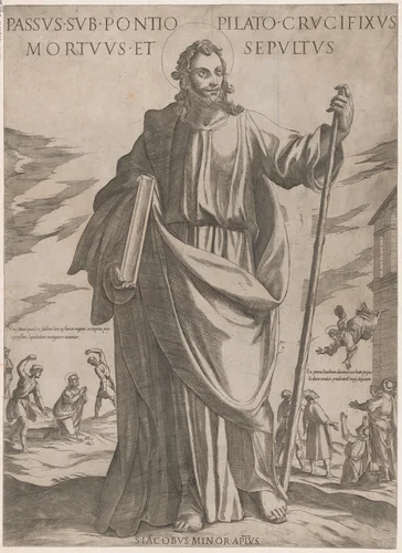 St. James Minor, from "Christ, Mary and the Apostles" by Antonio Tempesta, print, 1585-1615