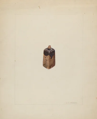 Ink Bottle by John Jordan, index of american design, 1936