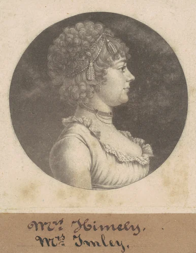 Mrs. James Henderson Imlay by Charles B. J. Févret de Saint-Mémin, print, 1801