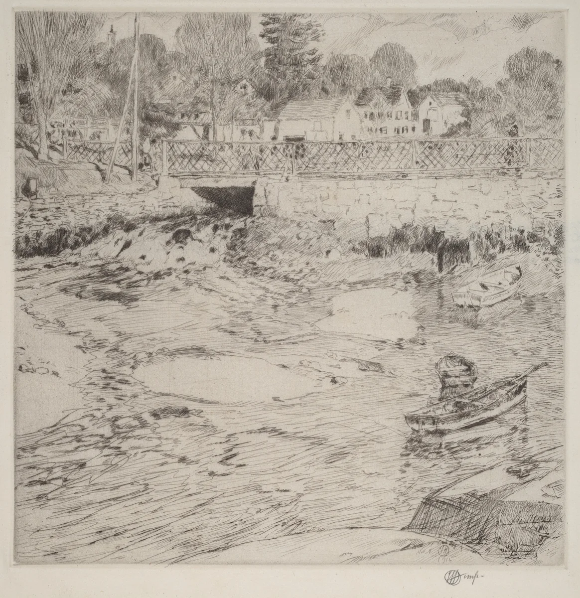 Old Lace by Childe Hassam, print, 1915