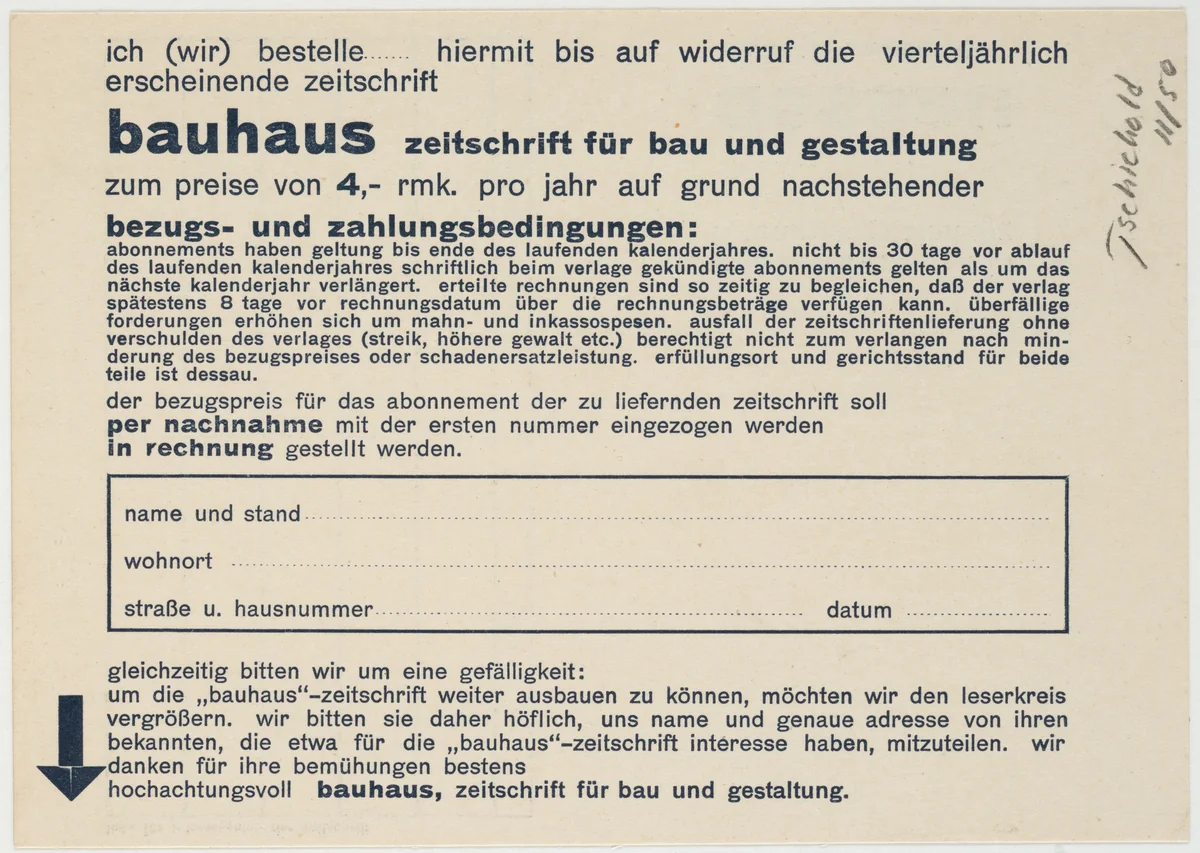 Bauhaus: Zeitschrift für Bau und Gestaltung by Unknown Artist, design, 1925