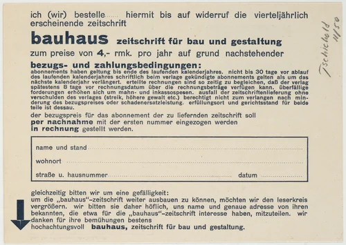 Bauhaus: Zeitschrift für Bau und Gestaltung by Unknown Artist, design, 1925