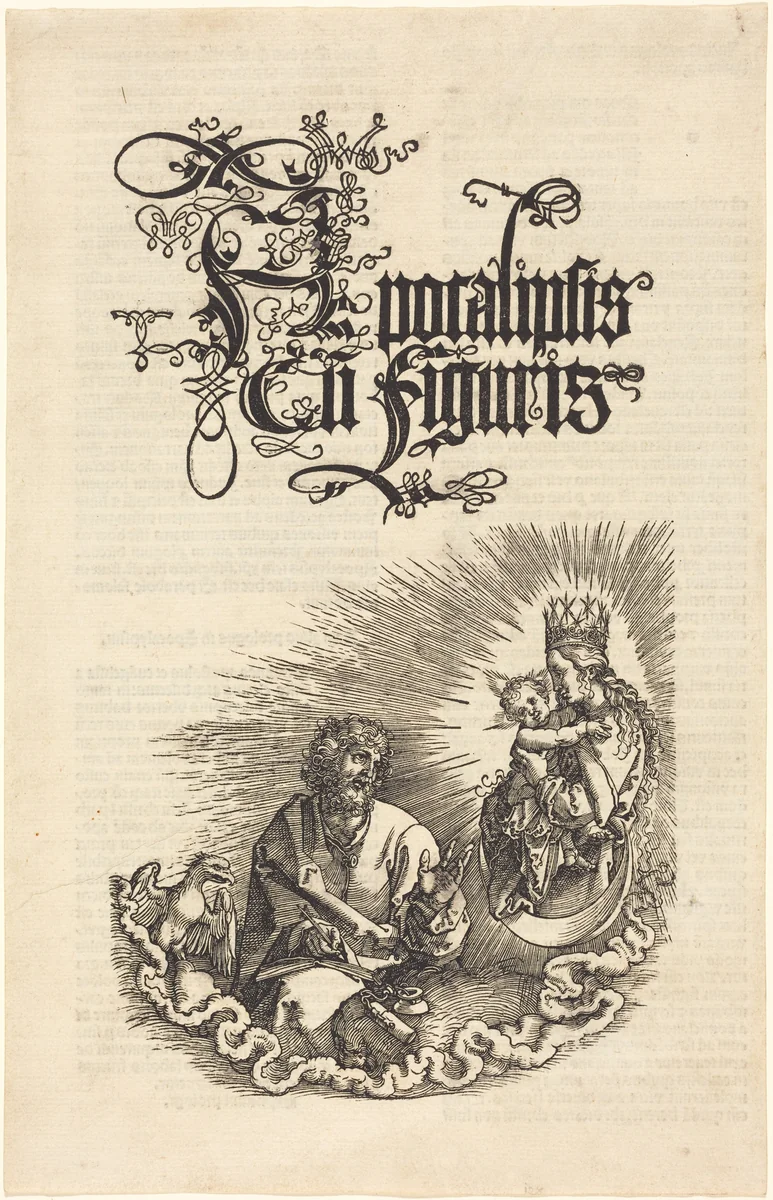 The Virgin Appearing to Saint John by Albrecht Dürer, print, 1510-1511