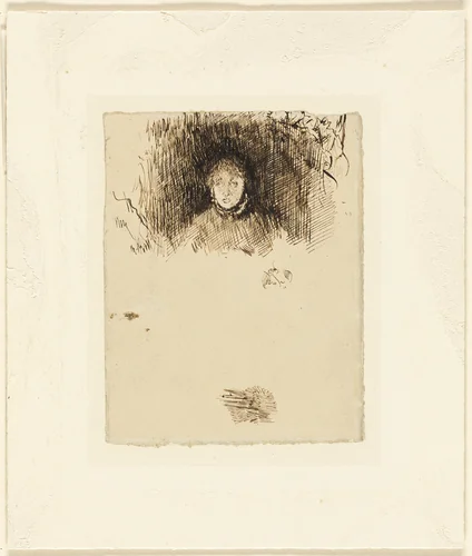 Head of a Girl by James McNeill Whistler, drawing, 1882