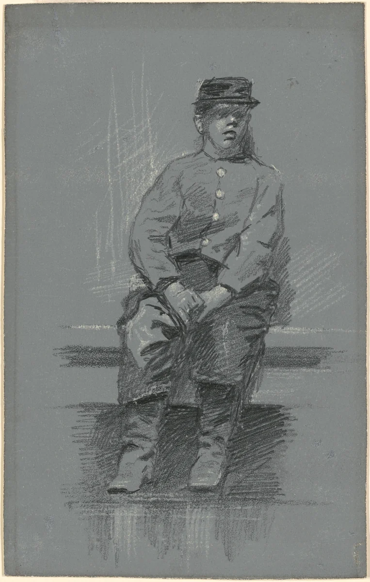 The Cadet by Robert William Vonnoh, drawing, 1879-1900