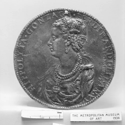 Ippolita di Ferdinando Gonzaga (1535–1563) by Leone Leoni, metalwork, 1551-1552