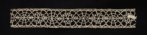 Bobbin Lace (Needlepoint Design) Insertion by Unknown, textile, 1550-1599