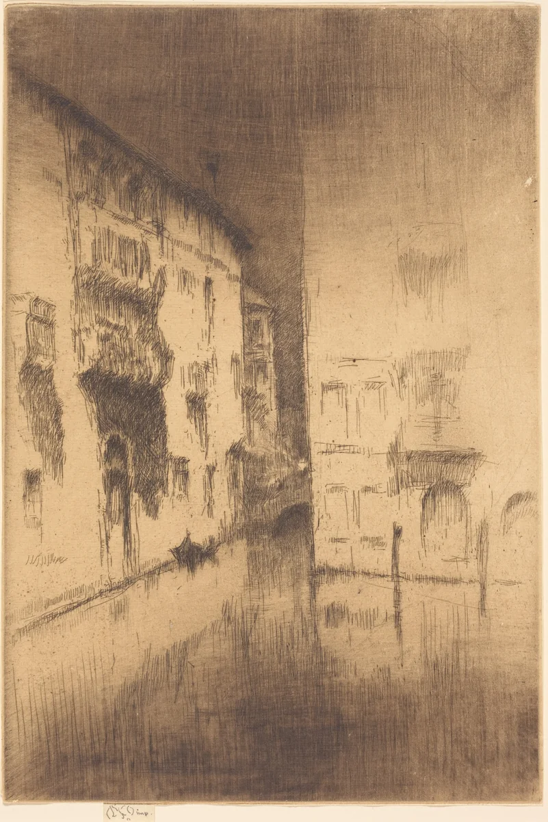 Nocturne: Palaces by James McNeill Whistler, print, 1879-1880
