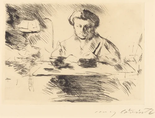 Die Gattin (Wife of the Artist) by Lovis Corinth, print, 1918