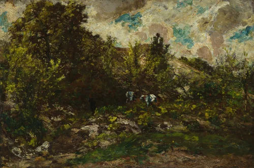 Autumn by Adolphe Monticelli, painting, 1867-1869