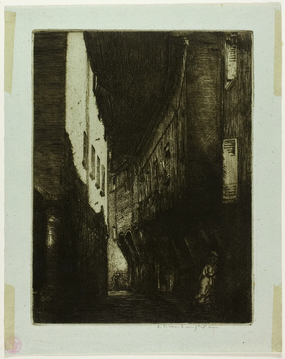Via San Vitale, Bologna by Donald Shaw MacLaughlan, print, 1904