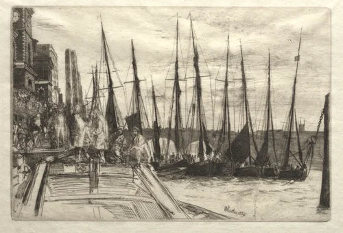 Billingsgate by James McNeill Whistler, print, 1859