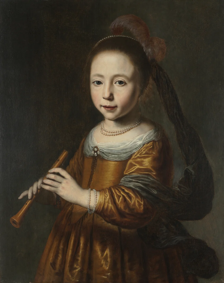 Portrait of Elizabeth Spiegel by Dirck Dircksz. Santvoort, painting, 1639