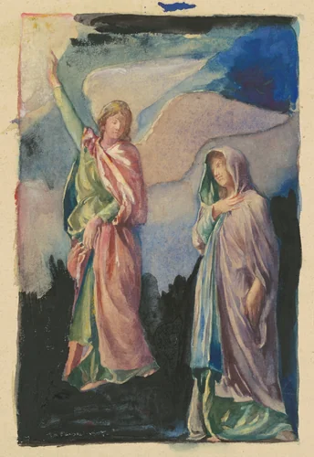 Study for "Faith" and "Hope" by John La Farge, drawing, 1885-1895