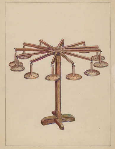 Candle Holder by Charlotte Winter, index of american design, 1937