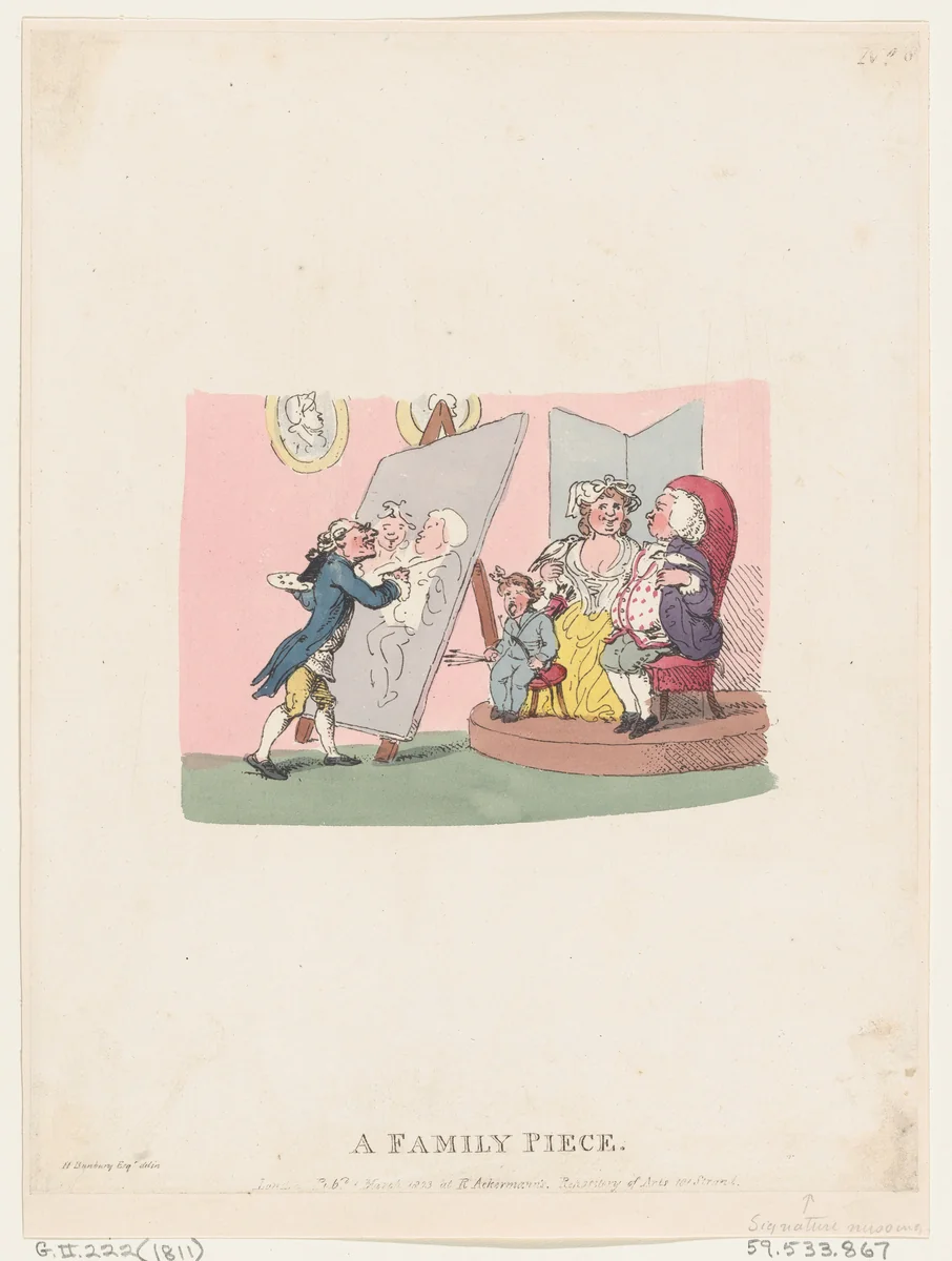A Family Piece by Thomas Rowlandson, print, 1803-1820
