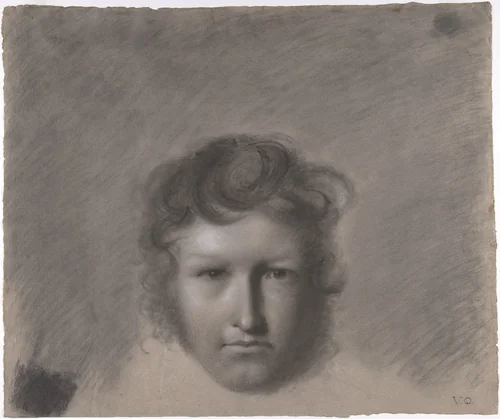 Self-Portrait by Andre-Jacques-Victor Orsel, drawing, 1810-1825