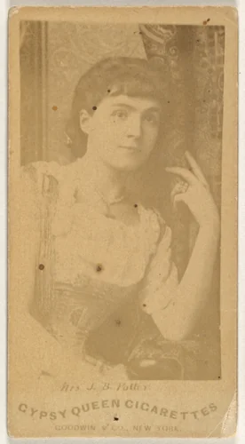 Mrs. J.B. Potter, from the Actors and Actresses series (N171) for Gypsy Queen Cigarettes by Goodwin & Company, photograph, 1886-1890