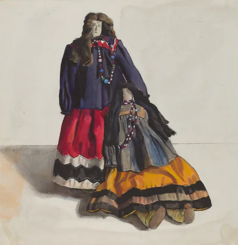 Dolls (Apache Women) by Jane Iverson, index of american design, 1935-1942
