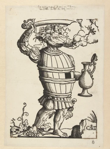 De Speel- en Wijnduivel by Unknown, print, 1535-1553