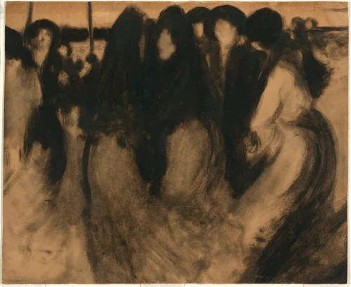 Women in Landscape by Eugène Carrière, print, 1869-1906