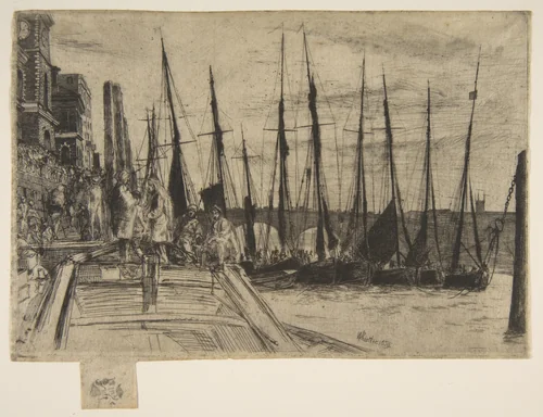 Billingsgate by James McNeill Whistler, print, 1859