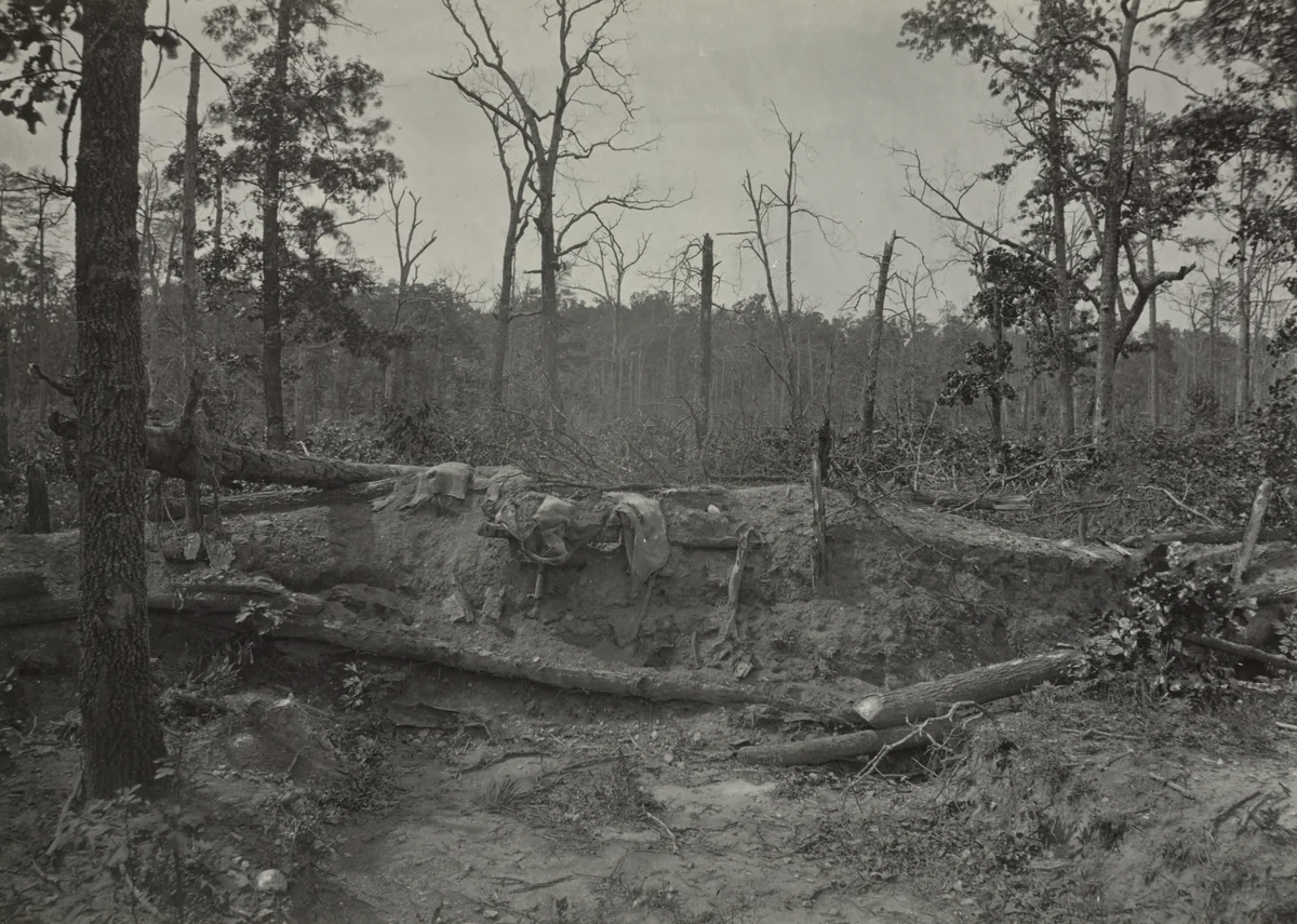 Battlefield of New Hope Church, Georgia, No. 2 by George N. Barnard, photograph, 1865-1866