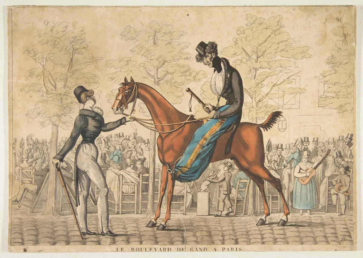 Le Boulevard de Gand à Paris by Georges Jacques Gatine, print, 1800-1850