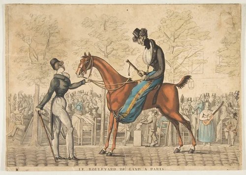 Le Boulevard de Gand à Paris by Georges Jacques Gatine, print, 1800-1850