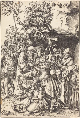 The Martyrdom of Saint Barbara by Lucas Cranach, print, 1472-1553