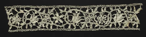 Needlepoint (Punto in aria) Lace Insertion by Unknown, textile, 1500-1699