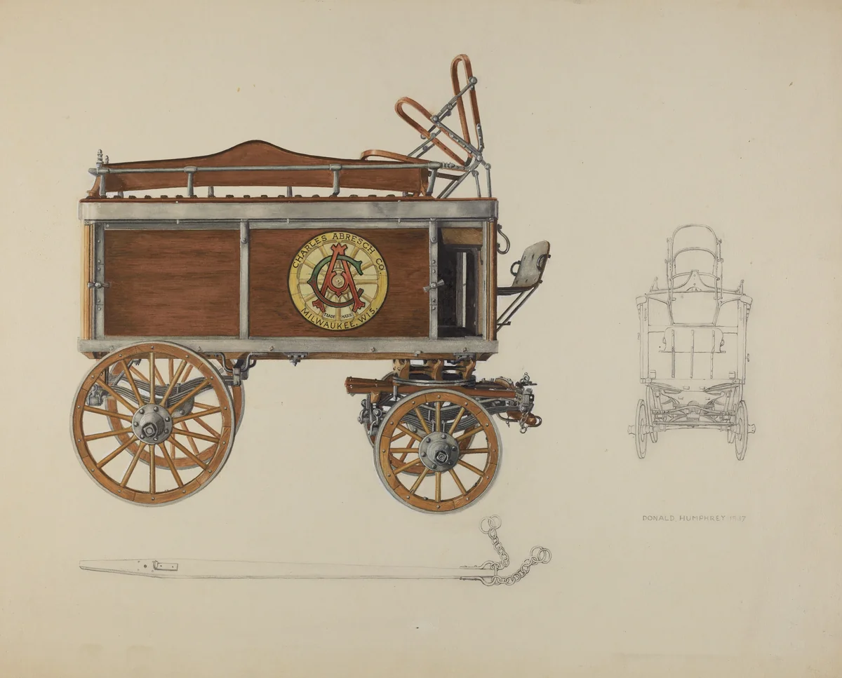 Bottler's Wagon by Donald Humphrey, index of american design, 1937