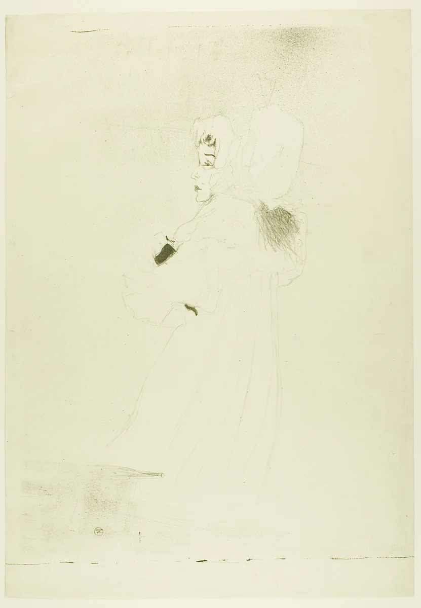 Miss May Belfort (large plate) by Henri de Toulouse-Lautrec, print, 1895