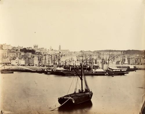 Jersey from the Pier, A.L.M. by Alfred Capel-Cure, photograph, 1859