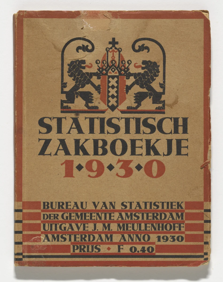 Statistical Pocketbook (Statistisch Zakboekje) by Fré Cohen, design, 1930