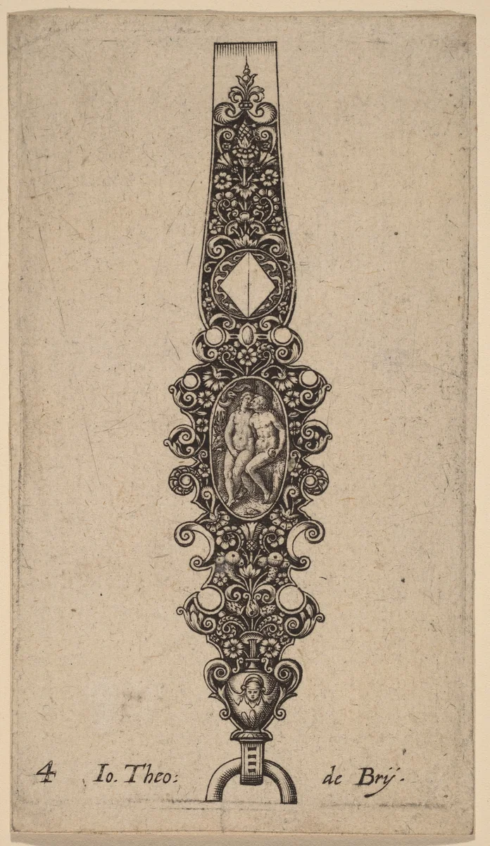 Ornament by Theodor de Bry, print, 1528-1598