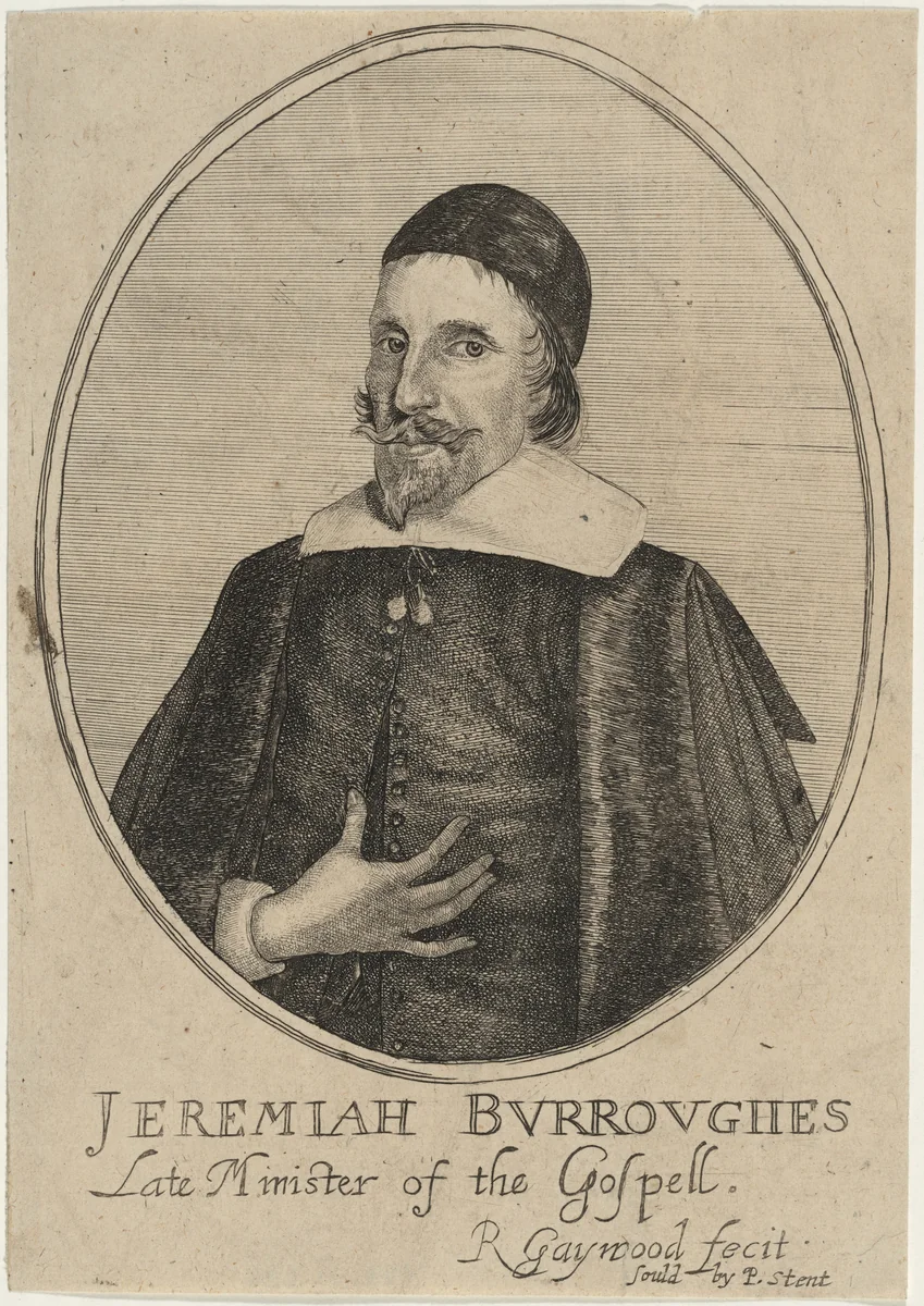 Jeremiah Burroughes, Puritan Divine by Robert Gaywood, print, 1600-1710