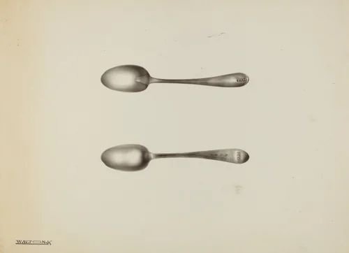 Silver Teaspoon by Kalamian Walton, index of american design, 1938