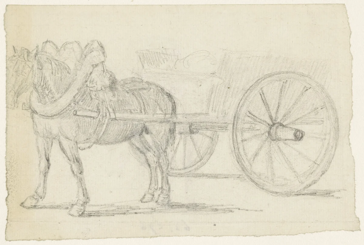 Sleperskar by Georges Michel, drawing, 1773-1843