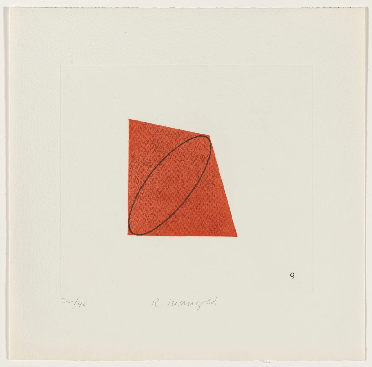 Pages, 9 by Robert Mangold, portfolio, 1989