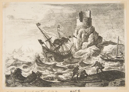 The Shipwreck by Claude Lorrain, print, 1633-1646