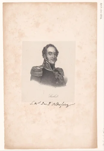 Portret van Louis-Gabriel Suchet by anonymous, print, 1818-1842