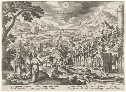 The Parable of the Unjust Husbandmen by Adriaen Collaert
Hans Bol
Jan Sadeler I, print, 1585