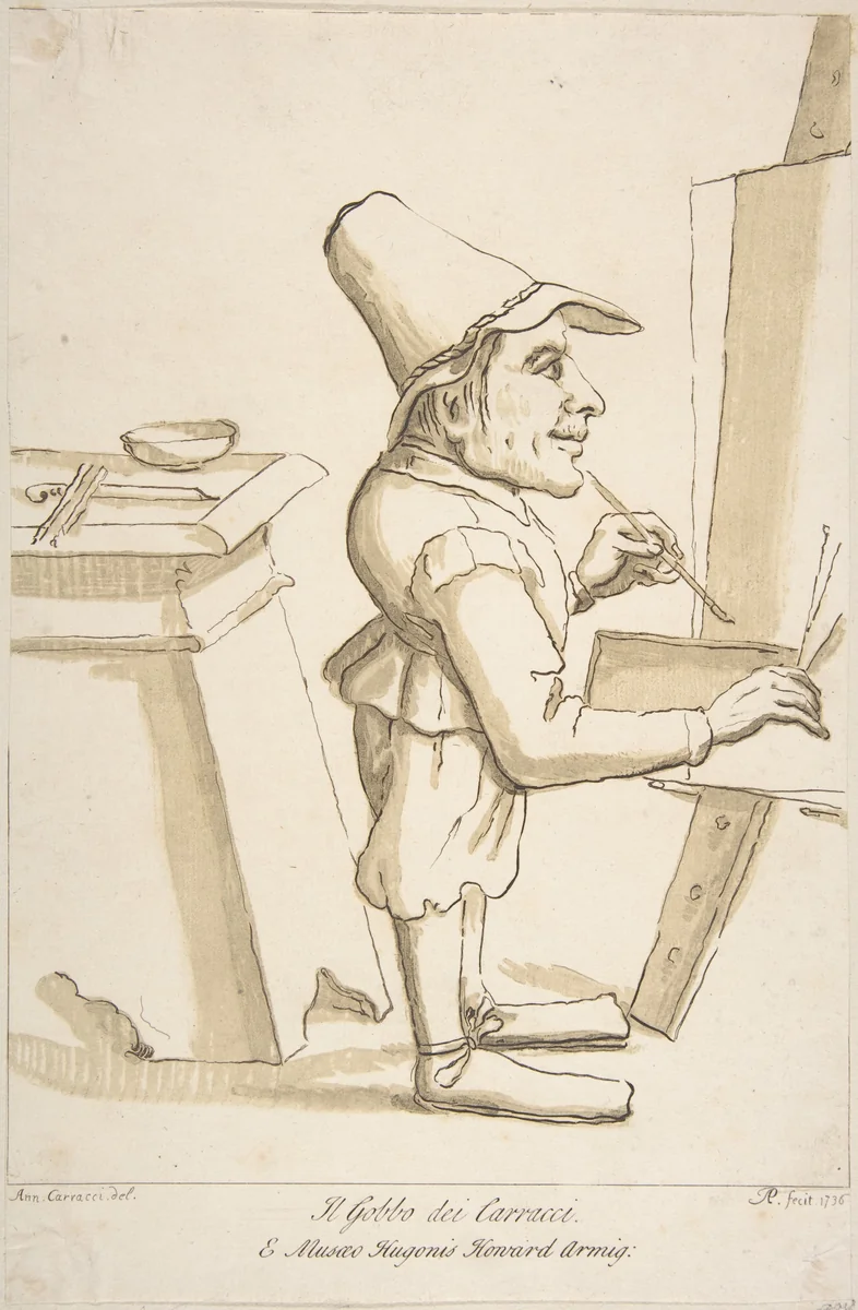 Il Gobbo dei Carracci by Arthur Pond, print, 1736